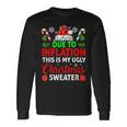 Due To Inflation This Is My Ugly Sweater For Christmas Long Sleeve T-Shirt Gifts ideas