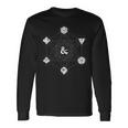 Dungeons & Dragons 6 Die Icons Langarmshirts Geschenkideen