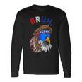 Eagle Mullet Sunglasses Bruh 4Th Of July Usa American Flag Long Sleeve T-Shirt Gifts ideas