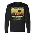 East Bethany New York Total Solar Eclipse 2024 Long Sleeve T-Shirt Gifts ideas