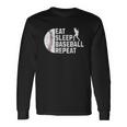 Eat Sleep Baseball Repeat Boys Kid Baseball Player Long Sleeve T-Shirt Gifts ideas