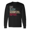 Eat Sleep Schnitzel Repeat Langarmshirts Geschenkideen