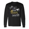 Eat Sleep Wakeboarding Wakeboard Wakeboarder Board Langarmshirts Geschenkideen