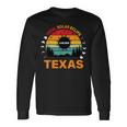 Eclipse Solar 2024 Texas Vintage Totality Texas Long Sleeve T-Shirt Gifts ideas