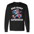 Egg Hunt Supervisor Boys Toddler Easter 2024 Family Matching Long Sleeve T-Shirt Gifts ideas
