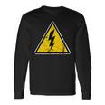 Électricien Signe De Danger Vintage Drôle T-shirt à manches longues Idées cadeaux