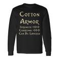 En Coton Armure Statistiques Drôles D'équipement De Jeu Rpg T-shirt à manches longues Idées cadeaux
