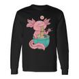 Me Encantan Los Fideos Y El Axolotl Kawaii Anime Kawaii Camiseta de manga larga Ideas de regalos