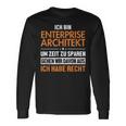 Enterprise Architekt Hat Immer Recht Enterprise Architect Langarmshirts Geschenkideen