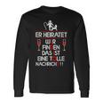 Er Heiratet Idiot Stag Night Langarmshirts Geschenkideen