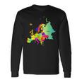 Europe Map With Boundaries And Countries Names Long Sleeve T-Shirt Gifts ideas