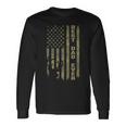 Father's Day Best Dad Ever Vintage Camo Usa Flag Deer Hunter Long Sleeve T-Shirt Gifts ideas