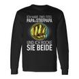 Father's Day Ich Habe Zwei Titel Papa Und Steppapa Langarmshirts Geschenkideen