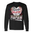 My Favorite Player Calls Me Mamaw Baseball Leopard Long Sleeve T-Shirt Gifts ideas