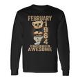 February 1964 60Th Birthday 2024 60 Years Of Being Awesome Long Sleeve T-Shirt Gifts ideas
