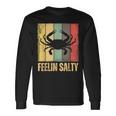 Feelin Salty Maryland Crab Retro Vintage Long Sleeve T-Shirt Gifts ideas