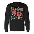 Feeling Fruity Lesbian Strawberry Cottagecore Lgbt Pride Long Sleeve T-Shirt Gifts ideas