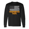 Feuerwehrmann Papa Amerikanische Flaggeatertag Langarmshirts Geschenkideen