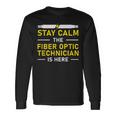Fiber Optic Technician Sty Calm Lustige Optische Faser Langarmshirts Geschenkideen