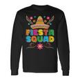 Fiesta Squad Cinco De Mayo Family Matching Mexican Sombrero Long Sleeve T-Shirt Gifts ideas