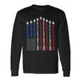 Fighter Jet Airplane Usa Flag 4Th Of July Patriotic Long Sleeve T-Shirt Gifts ideas