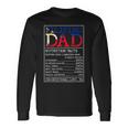 Filipino Dad Nutrition Facts Philippines Fathers Day A Long Sleeve T-Shirt Gifts ideas