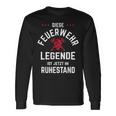 Fire Brigade Legend Is Im Ruhestand Rentner Fire Brigade Langarmshirts Geschenkideen