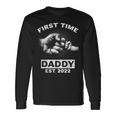 First Time Daddy New Dad Est 2022 Fathers Day Long Sleeve T-Shirt Gifts ideas
