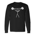 Fitness Stickman Weight Lifting Squat Gym Humor Long Sleeve T-Shirt Gifts ideas