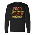 Food Is My Love Language Fast Food Long Sleeve T-Shirt Gifts ideas