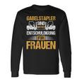 Forklift Forklift Forklift Driver Idea Motif Sayings Langarmshirts Geschenkideen