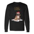 Frenchie Santa Xmas Merry Christmas French Bulldog Long Sleeve T-Shirt Gifts ideas