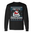 Frosty Swoleman Christmas Workout Gym Weight Lifting Long Sleeve T-Shirt Gifts ideas