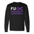 Fuck Hodgkin's Lymphoma Awareness Support Survivor Long Sleeve T-Shirt Gifts ideas