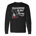 Cleaning Is My Therapy Housekeeping Housekeeper Long Sleeve T-Shirt Gifts ideas