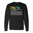 Definition Papa Besterater Der Welt S Langarmshirts Geschenkideen