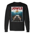 English Bulldog Jowls Burger Bully Dog Mom Dog Dad Long Sleeve T-Shirt Gifts ideas