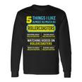 Hobby Roller Coaster 5 Things For Women Long Sleeve T-Shirt Gifts ideas