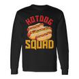 Hotdog Squad Hot Dog Joke Sausage Frankfurt Long Sleeve T-Shirt Gifts ideas