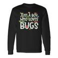 Insect Just A Boy Who Loves Bugs Boys Bug Long Sleeve T-Shirt Gifts ideas