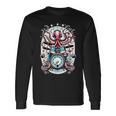 Octopus Playing Drums Drummer Music Lover Percussions Long Sleeve T-Shirt Gifts ideas