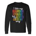 Pride Lgbt Ally Bourbon Straight Friends Long Sleeve T-Shirt Gifts ideas