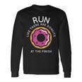 Running Donuts Marathon Mens Motivation Long Sleeve T-Shirt Gifts ideas