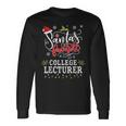 Santa's Favorite College Lecturer Christmas Party Long Sleeve T-Shirt Gifts ideas