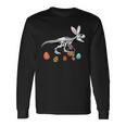T Rex Easter Skeleton Bunny Basket Egg Hunt Easter Day Long Sleeve T-Shirt Gifts ideas