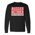 With Text Ausser Betriebs Langarmshirts Geschenkideen