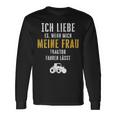 Tractor Fan Ich Liebe Meine Wrau Langarmshirts Geschenkideen