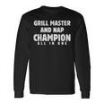 Vintage Grill Dad Grilling & Nap Lover Father's Day Long Sleeve T-Shirt Gifts ideas