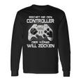 Gamer Reichet Mir Den Controller Der König Will Zocken Langarmshirts Geschenkideen