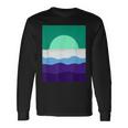 Gay Male Pride Horizon Vincian Sunset Subtle Lgbt Mlm Long Sleeve T-Shirt Gifts ideas
